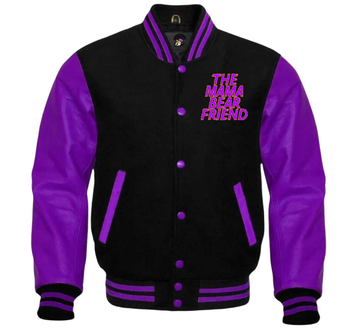 The Mama Bear Friend Varsity Jacket