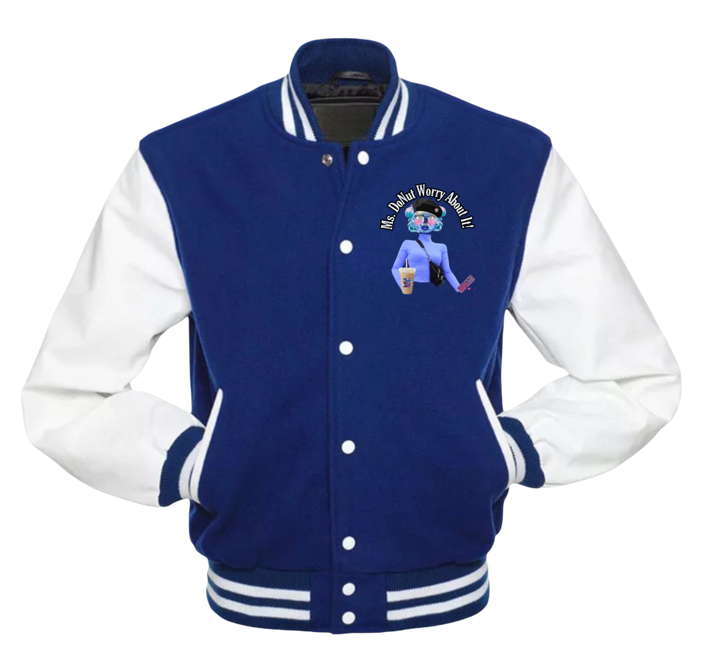 Ms. DoNut Worry About It! Varsity Jacket