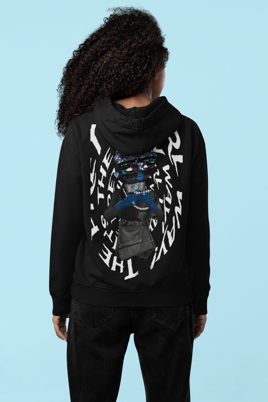 Ms. Powerful Piece On The Chessboard (Back) Hoodie