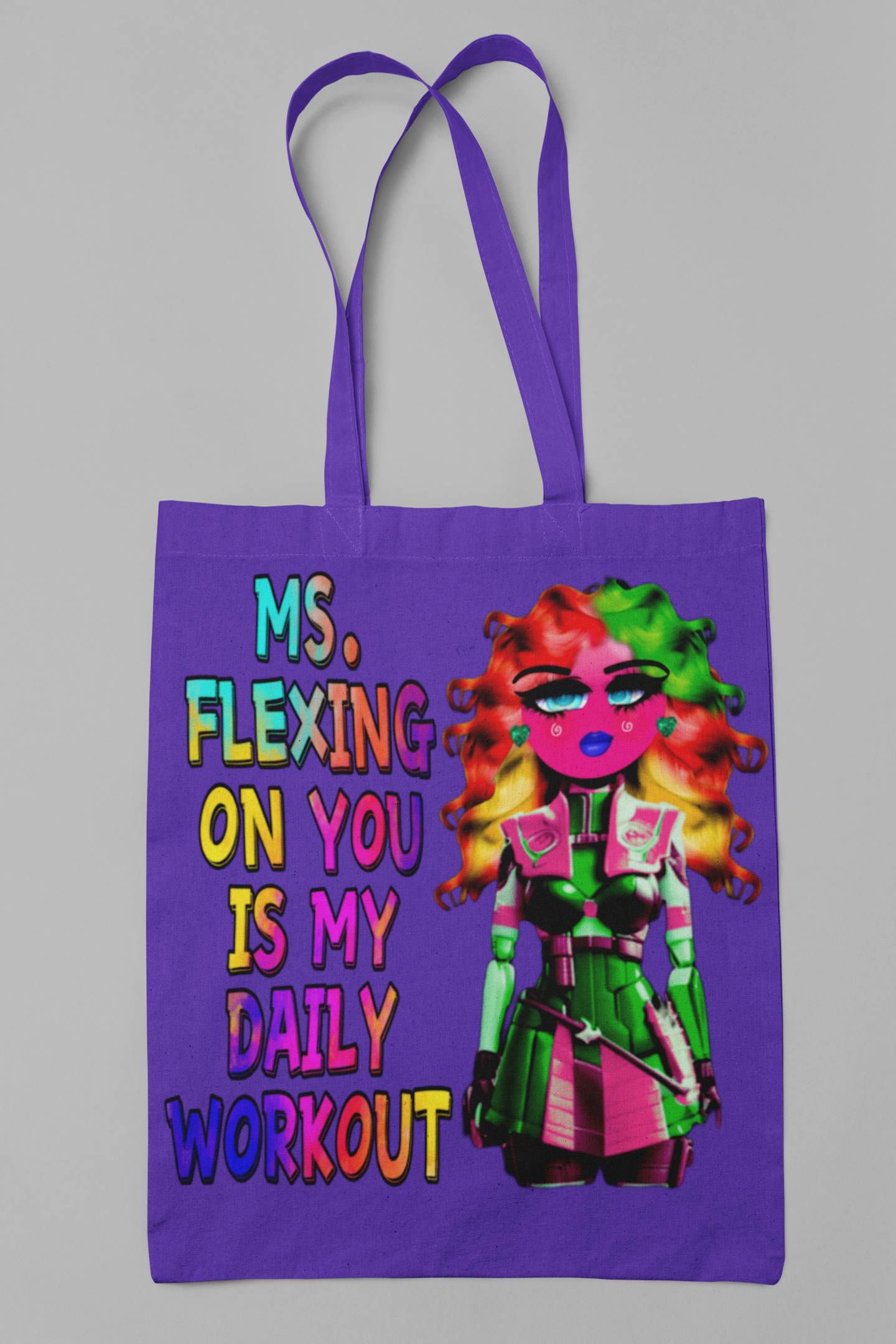 Ms. Flexing On You Is My Workout Tote