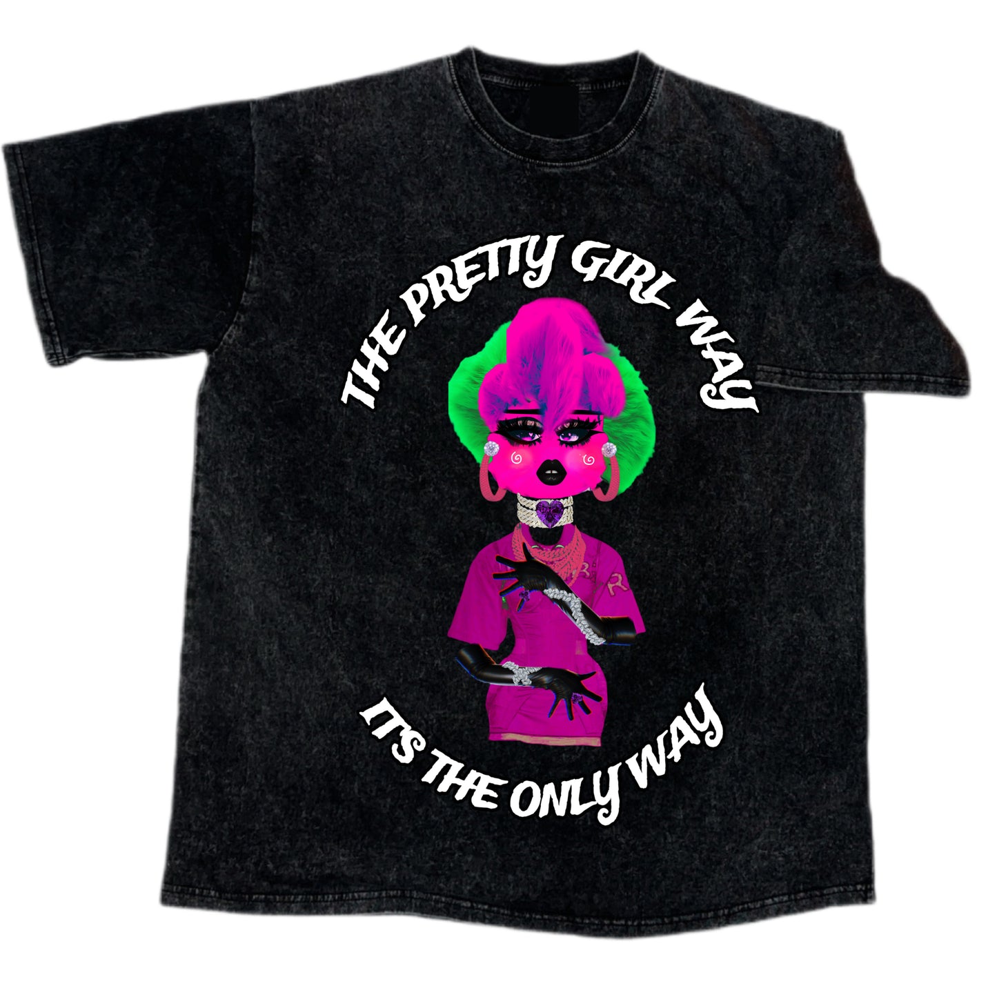 Ms. Oh Darling, Go & Buy A Personality (Acid-Wash Tee)